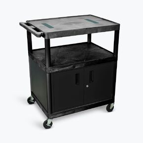 FSE 373-LE40C-B 40"H AV Cart - Three Shelves Cabinet