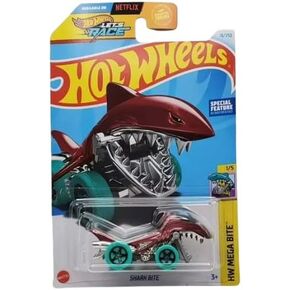 Hot Wheels Shark Bite Maroon HW Mega Bite 3/5 Die-Cast Car Model