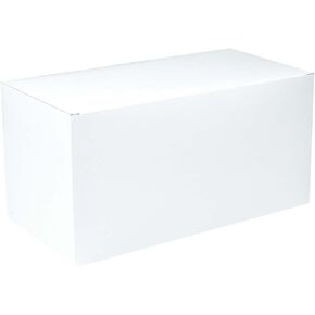 صندوق هدايا AMSCAN ، 6 "H x 12" W × 6 "D ، أبيض