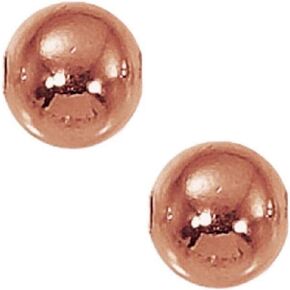 Genuine Solid Copper Hollow Seamed Beads, (4 MM - Pack of 100)