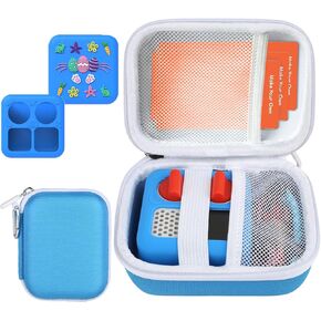 2PCS Card Holder Kit لبطاقات Yoto ، علبة بطاقة السفر الصلبة متوافقة مع Yoto Mini Player ، سترة Mini لـ Yoto ، Card Binder Atting To Yoto 24 Cards (Blue)