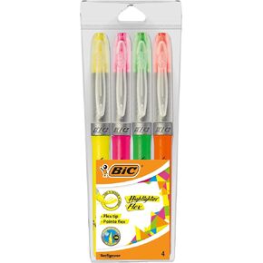BIC Highlighters Flex Collorescent Colors 4 Pack