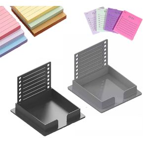 2pc قالب استنسل الملاحظة - Post It Note حامل للتخطيط والتنظيم الدقيق - مثالي للاستخدام المكتبي والمدرسة - stency 3x3 ملاحظة