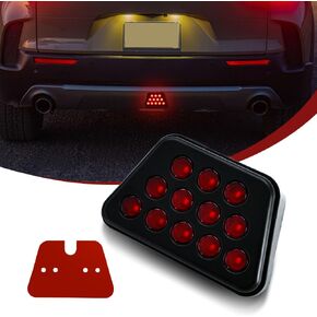 LED Trailer Lights, F1 Style Brake Light 12V Universal Rear Tail Lamp 15 LED IP68 Waterproof Braking Stop Strobe Pilot Flash Lighting Accessories Kit for Car SUV Motorcycle(Red)