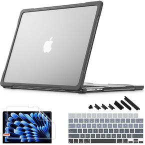 Mektron Upgrade Durable Case for MacBook Pro 14 INCH M1 A2442/ M2 A2779/ M3 A2918/A2992 /M4 A3112 A3401 A3185 Pro/Max (2021/2023/2024), Carbon Fiber Edges Shockproof Hard Shell, C-Pink in Kuwait