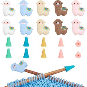 Nbeads 10 PCS شكل الألبكة سدادات إبرة الحياكة ، و 30 PCS حاكمة حبكات إبرة نقاط سدادات سيليكون محاكمة الإكسسوارات لوازمة DIY والصناعة اليدوية المصنوعة يدويًا