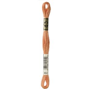DMC 117-402 Cotton Six Strand تطريز الخيط ، الماهوغوني الخفيف للغاية ، 8.7 ياردة