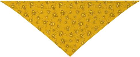 Bees Dog Bandanas, Honeybee Scarf,Adjustable Triangle Holiday Scarves,Funny Kerchief for Dog Lover Reusable (Yellow-1) in Saudi Arabia