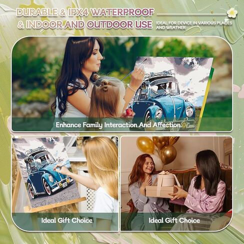 Paint by Numbers Kit for Adults Beginner, Abstract Landscape Acrylic Adult Paint by Number Kits on Canvas, Vintage Blue Car Watercolor Paint by Number for Adults, Perfect for Home Decor Gift 16"x20" in Kuwait