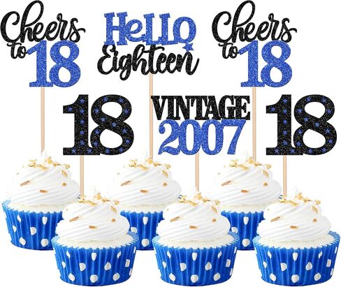 ZHUOWEISM 24 PCS Rose Gold 50th Birthday & Anniversary Cake Toppers - 24 Count - 4.3 inches x 2.6 inches - Celebration Occasion - Gold Color Family - Cupcake Toppers in Saudi Arabia