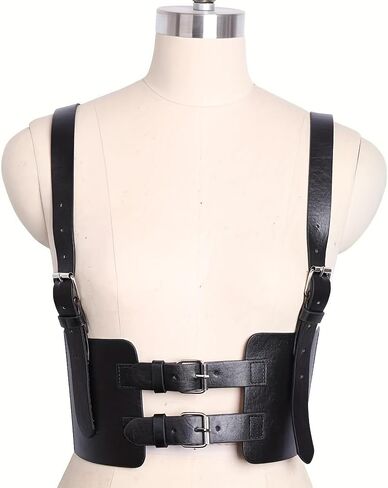 Leather Body Chain Adjustable Waist Chain Belt,Gothic Fashion Waist Belt for Women in Saudi Arabia