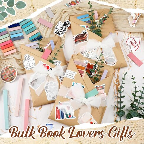 Marspark 6 Set Blind Date with A Book Gift Box Supplies Cits باستثناء الكتب بما في ذلك ملصقات الإشارات المرجعية المغناطيسية السائبة ، قراء مكتبة الكتب ، Home For For Women Men (Baby's Breath) in Saudi Arabia