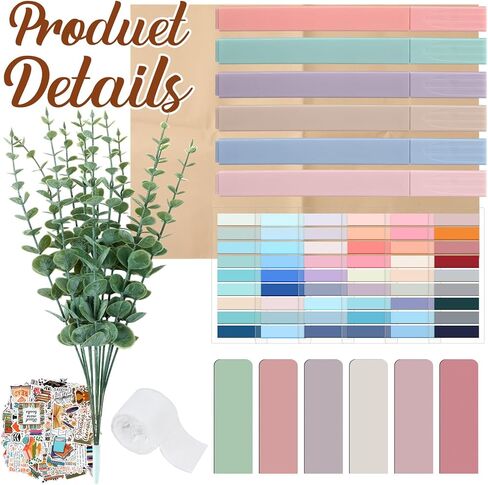 Marspark 6 Set Blind Date with A Book Gift Box Supplies Cits باستثناء الكتب بما في ذلك ملصقات الإشارات المرجعية المغناطيسية السائبة ، قراء مكتبة الكتب ، Home For For Women Men (Baby's Breath) in Saudi Arabia