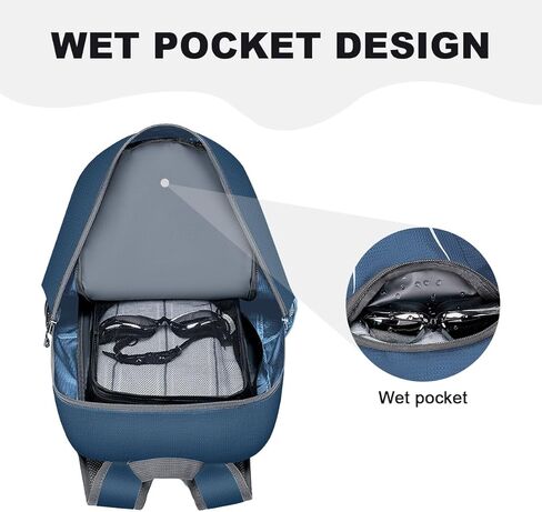 حقيبة ظهر MIYCOO خفيفة الوزن للغاية وقابلة للتعبئة للسفر والتخييم، حقيبة ظهر للمشي لمسافات طويلة سعة 45 لتر مقاومة للماء وقابلة للطي للرجال والنساء باللون الأسود in Kuwait