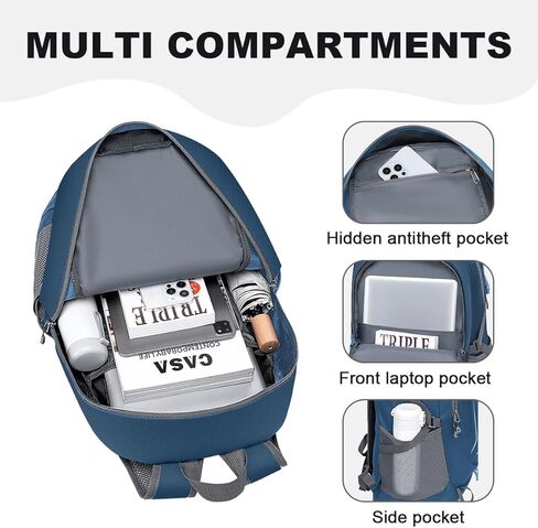 حقيبة ظهر MIYCOO خفيفة الوزن للغاية وقابلة للتعبئة للسفر والتخييم، حقيبة ظهر للمشي لمسافات طويلة سعة 45 لتر مقاومة للماء وقابلة للطي للرجال والنساء باللون الأسود in Kuwait