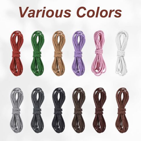 PATIKIL 3.3 Yards Braided Leather Cord, 6mm Round Braided Faux Necklace Cord Bolo Tie String for Necklace Crafts Beading Braiding, Light Gray in Kuwait