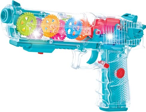 تضيء ArtCreativity Up Gear Toy Gun للأطفال ، وأسلحة الألعاب للأولاد مع التروس المتحركة ، وتأثيرات LED ، والموسيقى ، والمشاركة في البطاريات ، وتفاعلية LED TOY GUNS ، وألعاب الهدية الرائعة. in Saudi Arabia