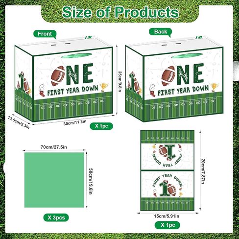 Luvsweets Golf Birthday Gift Bag - Green Gift Wrapping Bag with Tissue Paper and Greeting Card for Men Boys, Golf Party Favors, Sports Themed Birthday Decorations Supplies in Saudi Arabia