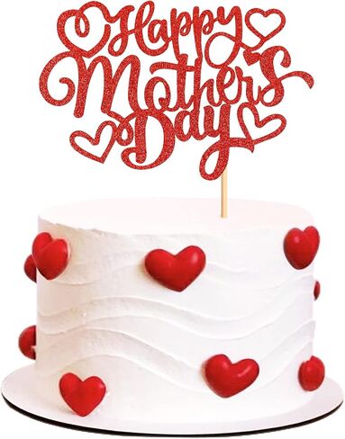 40pcs الصالحة الصالحة للأكل عيد أم سعيد Cupcake Topcake Topcake Mothers Decorations Cake Topper Bicks for Mother's Them in Kuwait
