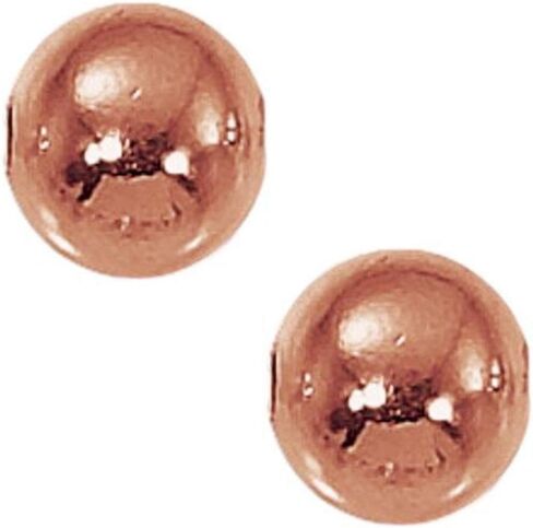 Genuine Solid Copper Hollow Seamed Beads, (4 MM - Pack of 100) in Saudi Arabia