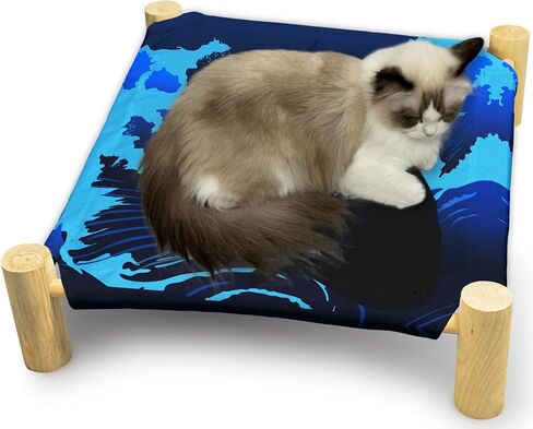 Cat Hammock Bed, Halloween Pumpkin Cat Beds, Wooden Cat Beds for Cats, Small Animal Beds for All Seasons, Elevated Cat Bed, Cat Hammock in Saudi Arabia