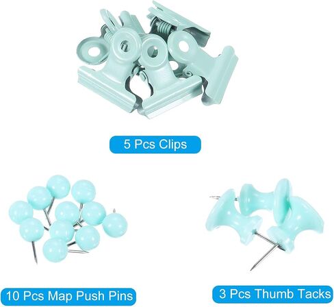 PATIKIL 3/8-Inch Push Pins Set, Round Map Push Pins Thumb Tacks No Scratches Bull Clips Office Supplies Set for Hanging Photos Cork Board Map Marking, Purple in Kuwait