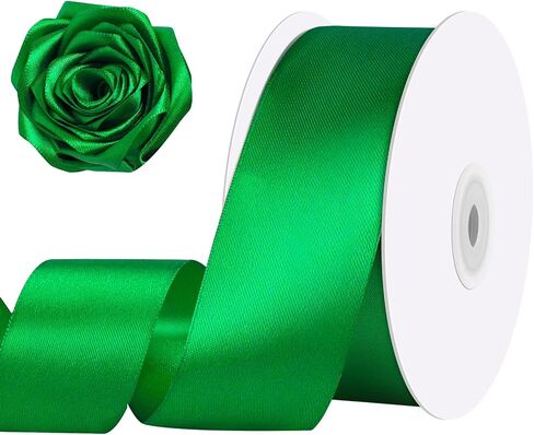 Ivory Ribbon 1 1/2 inch 60 Yards Double Faced Cream Satin Ribbon for Flower Bouquet Making Leis Gift Wrapping Wedding Bridal Baby Shower Home Decorations in Saudi Arabia