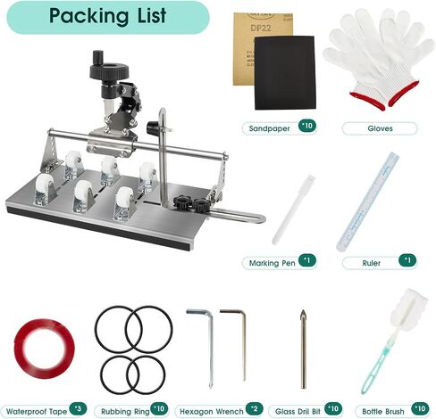 DLLCCM Wine Bottle Cutter - Upgraded Glass Bottle Cutter Set Glass Bottle Cutter for All Shapes, Wine Bottle Cutter Tools, Curved Glass Cutting Tool for Round and Square Bottles, Bottle DIY Craft Kit in Saudi Arabia