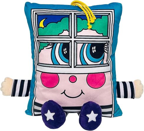 Window Rattler Plush - 2-in-1 Toy & Pillow, 80's Nostalgic Plush Pal Reimagined, Stuffed Rectangular Character, Cozy Nap & Play Design in Saudi Arabia