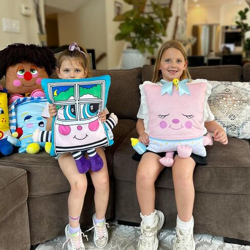Window Rattler Plush - 2-in-1 Toy & Pillow, 80's Nostalgic Plush Pal Reimagined, Stuffed Rectangular Character, Cozy Nap & Play Design in Saudi Arabia