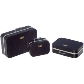 Dollhouse Miniature Three Leather Suitcases