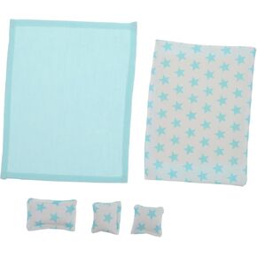 مجموعة فراش دمية مصغرة: 1/12 Scale Doll Bedding Dolls Beds House Bedds Blant