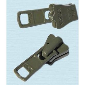 Zipper Repair Solution ~ YKK #3 Vislon Slider - Cedar Green (3 Sliders/Pack)