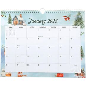 2025 Wall Calendar, 2025 Calendar, 18 Months Wall Calendar, Jan 2025 - Jun 2026, Desk Calendar, Monthly Calendar, 14 x 11 In, Ideal 2025 Calendar Perfect for Home, Office, Business Planning