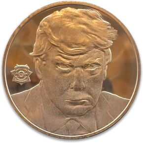 1 أوقية ترامب Mugshot Copper Round Coin 39mm Coin