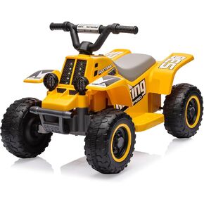 Hetoy 6V Kids Ride on Electric ATV ، سيارة ركوب مع المصابيح الأمامية LED ، لعبة Ride-On للألعاب الصغار 1-3 الأولاد والبنات مع الموسيقى ، إلى الأمام والعكس (الوردي)