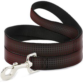 Buckle-Down Pet Leash - Micro Polka Dots Transitions Black/Red - 6 Feet Long - 1" Wide