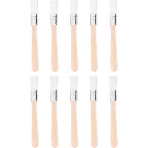 10pcs 1/2 بوصة فرش طلاء مسطح فرش خشب صغير للطلاء الفنان الفنان الحرف ، فرش ، ألوان مائية ، فرشاة صغيرة بالتفاصيل الفنية بالتفاصيل الفرشاة للطفل للطفل (5.5 × 1/2 بوصة)