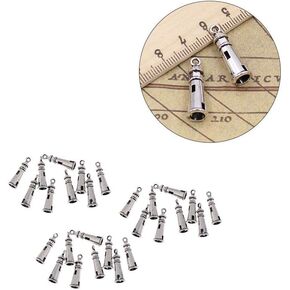 Comimark 30PCS Lighthouse 3D Bead Charms التبتية الفضية قلادة FIT DIY 238MM