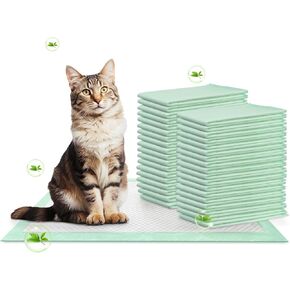 36 PCS Cat Pads Refills, 16.9" X 11.4" Pee Pads for Cats Compatible with Tidy Cat Breeze Litter System, Super Absorbent & Enhanced Odor Control, Fresh Scent (36 Count)