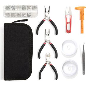 ابن عم DIY One DIY Jewelry Making Kit مع الأدوات والإكسسوارات والنتائج والألوان المتعددة