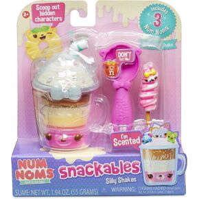 NUM NOMS 554370 Snackables Silly Shakes- Neapolitan Shake ، Multicolor