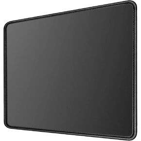 Mousepad للكمبيوتر والكمبيوتر المحمول مع حواف مخيط ، وسادة الماوس القابلة للغسل مع قاعدة مطاطية غير انزلاق ، مستطيلة ، 9.4 × 8.3 بوصة ، أسود