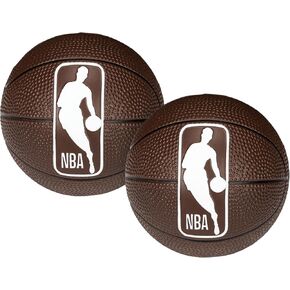 Franklin Sports NBA 5 "Foam Basketerball - (2) Mini Foam Foam Youth Baskets - Indoor + Outdoor Toy Basketing Callballs for Kids - Perfect Mini Hoop Ball - 2 Pack - Orange