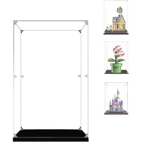 Display Case for Lego 43217 40720 71426 - Acrylic Clear Display Box for Up House/Piranha Plant/Sleeping Beauty Castle - 7.87x5.9x11.8inch