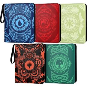 Trading Card Binder,9-Pocket Binder for Trading Cards Holds 720 Cards,Premium Collector Card Album for Standard Cards,Card Collection Folder for MTG,TCG,Yugioh,Game Cards(5 pack)