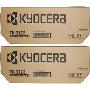 Kyocera TK-3122 (TK3122) خرطوشة الحبر الأسود 2 حزمة من Ecosys M3550idn ، M3560IDN ، FS-4200DN