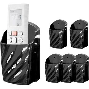 جهاز تحكم عن بُعد حائط 4pcs أنيقة منظم عن بُعد ABS ABS البلاستيك صندوق تخزين للتلفزيون AC مروحة عن بعد ، لاصق بدون حفر أو تثبيت المسمار لمكتب اللوح الأمامي لغرفة النوم (أسود) in Saudi Arabia