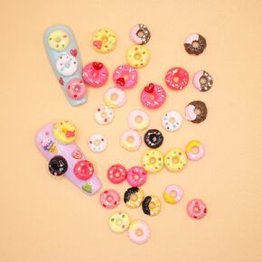 50PCS Nail Art Mixed Resin Decoration Donuts Cartoon Shapes Randomly Mixed in one Bag DIY Craft Deco Mini House DIY Deco10323