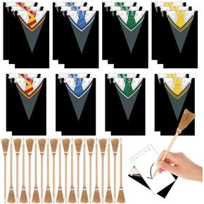 40 PCS Wizard Harry Party Favors | ديكورات حفلة عيد الميلاد | Party Harry Supplies 20 أقلام معالج و 20 مؤلفات هاري Party | حزب هاري تفضل | ديكور الحزب | ألعاب عيد الميلاد